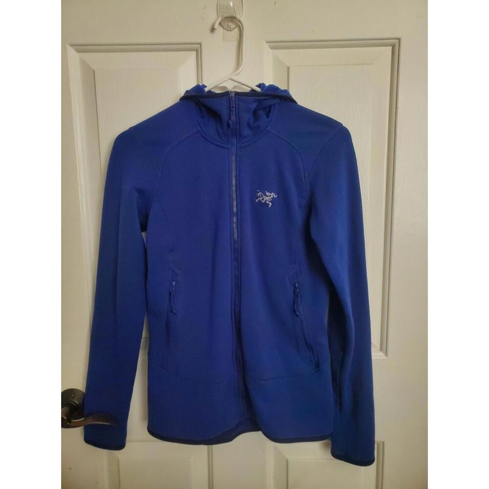 Arc'teryx Women’s Kyanite Hoody Jacket Fleece Hooded Full Zip Blue Size Small
